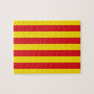 Puzzle avec Drapeau de Catalogne, Espagne