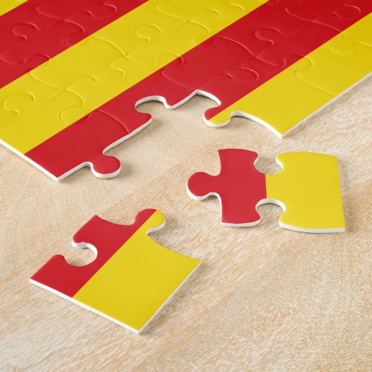 Puzzle avec Drapeau de Catalogne, Espagne (Côté)