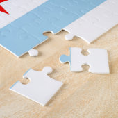 Puzzle avec drapeau de Chicago, Illinois (Côté)