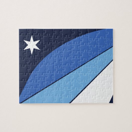 Puzzle avec drapeau de Columbia, SC (Horizontal)