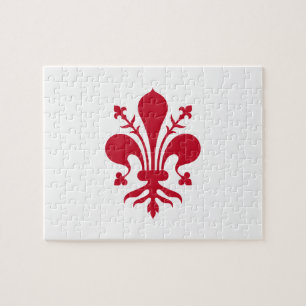 Puzzle avec Drapeau de Florence, Toscane