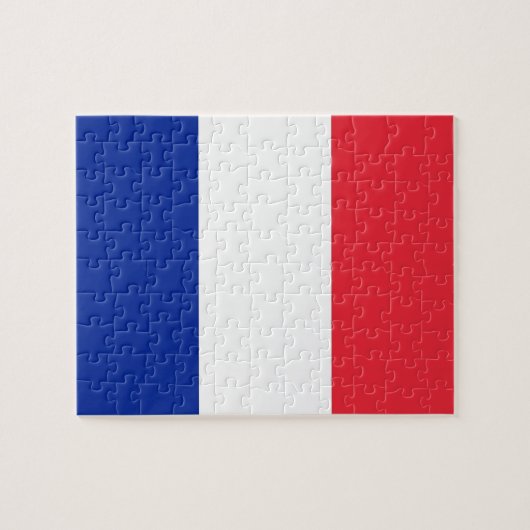 Puzzle avec Drapeau de France (Horizontal)