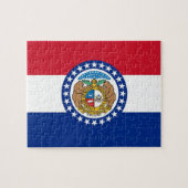 Puzzle avec drapeau de l'État du Missouri (Horizontal)