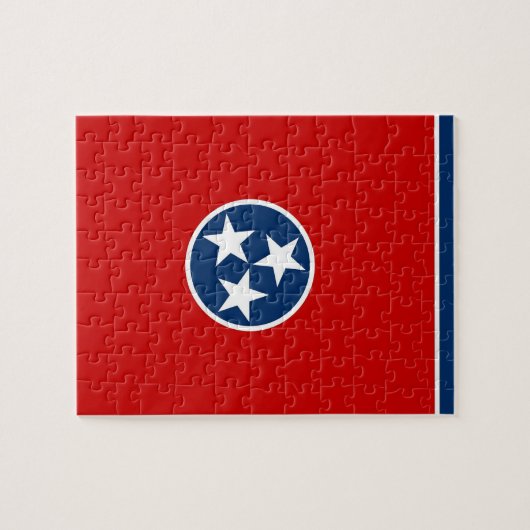 Puzzle avec drapeau de l'État du Tennessee (Horizontal)