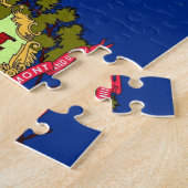 Puzzle avec drapeau de l'État du Vermont (Côté)