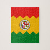 Puzzle avec Drapeau de Los Angeles, Californie Éta (Vertical)