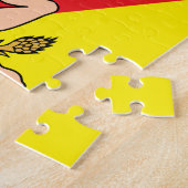Puzzle avec Drapeau de Sicile, Italie (Côté)