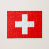 Puzzle avec Drapeau de Suisse (Horizontal)