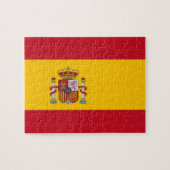 Puzzle avec drapeau d'Espagne (Horizontal)