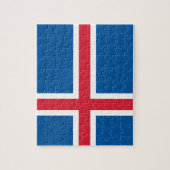 Puzzle avec drapeau d'Islande (Vertical)