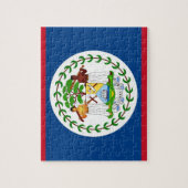 Puzzle avec drapeau du Belize (Vertical)