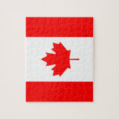 Puzzle avec drapeau du Canada (Vertical)