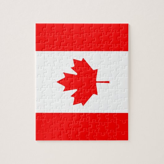 Puzzle avec drapeau du Canada (Vertical)