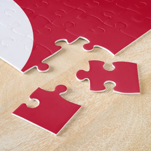 Puzzle avec drapeau du Groenland (Côté)