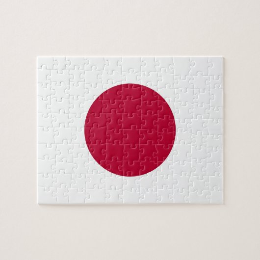 Puzzle avec drapeau du Japon (Horizontal)