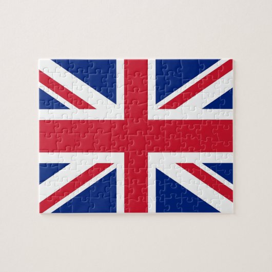 Puzzle avec drapeau du Royaume-Uni (Horizontal)