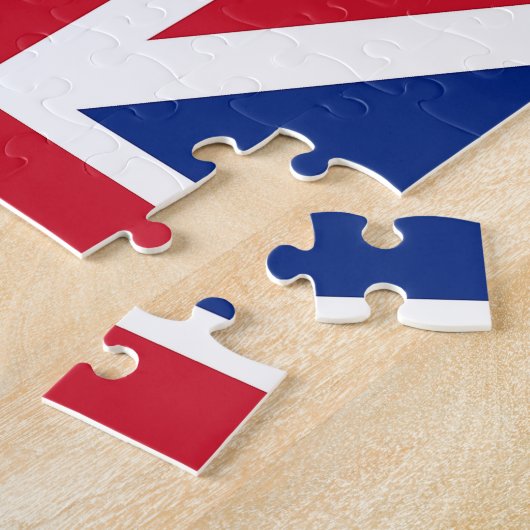 Puzzle avec drapeau du Royaume-Uni (Côté)