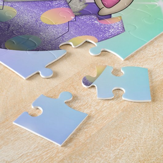 puzzle avec lapin (Côté)