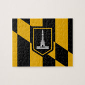 Puzzle avec le drapeau de Baltimore City (Horizontal)