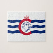 Puzzle avec le drapeau de Cincinnati City (Horizontal)