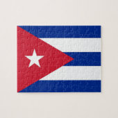 Puzzle avec le drapeau de Cuba (Horizontal)