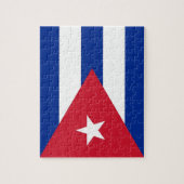 Puzzle avec le drapeau de Cuba (Vertical)