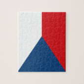 Puzzle avec le drapeau de Czechia (Vertical)