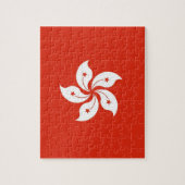 Puzzle avec le drapeau de Hong Kong, Chine (Vertical)