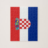 Puzzle avec le drapeau de la Croatie (Vertical)