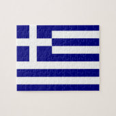 Puzzle avec le drapeau de la Grèce (Horizontal)