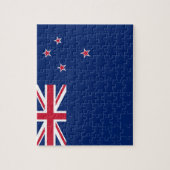 Puzzle avec le drapeau de la Nouvelle-Zélande (Vertical)