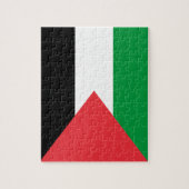 Puzzle avec le drapeau de la Palestine (Vertical)