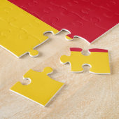 Puzzle avec le drapeau de la Roumanie (Côté)