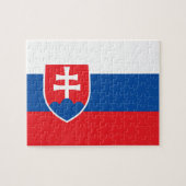 Puzzle avec le drapeau de la Slovaquie (Horizontal)