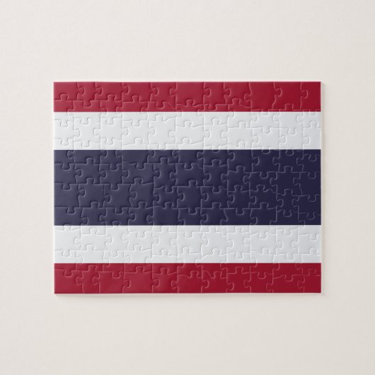 Puzzle avec le drapeau de la Thaïlande (Horizontal)