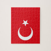 Puzzle avec le drapeau de la Turquie (Vertical)