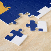Puzzle avec le drapeau de la ville de Québec, Cana (Côté)