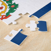 Puzzle avec le drapeau de la Virginie-Occidentale (Côté)
