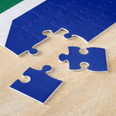 Puzzle avec le drapeau de l'Afrique du Sud (Côté)