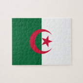 Puzzle avec le drapeau de l'Algérie (Horizontal)