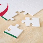 Puzzle avec le drapeau de l'Algérie (Côté)