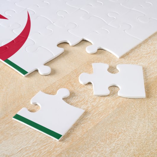 Puzzle avec le drapeau de l'Algérie (Côté)