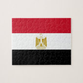 Puzzle avec le drapeau de l'Egypte (Horizontal)