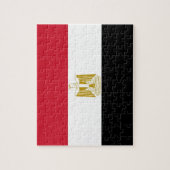 Puzzle avec le drapeau de l'Egypte (Vertical)