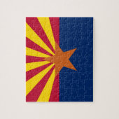 Puzzle avec le drapeau de l'État d'Arizona (Vertical)