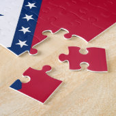 Puzzle avec le drapeau de l'État de l'Arkansas (Côté)