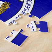 Puzzle avec le drapeau de l'État de Louisiane (Côté)