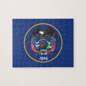 Puzzle avec le drapeau de l'État de l'Utah (Horizontal)