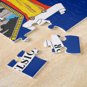 Puzzle avec le drapeau de l'État de New York (Côté)