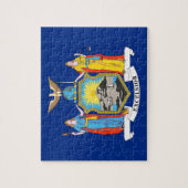 Puzzle avec le drapeau de l'État de New York (Vertical)